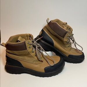 UGG Men’s Emmett Duck Waterproof Leather Chestnut Coloured Winter Outdoor Boots